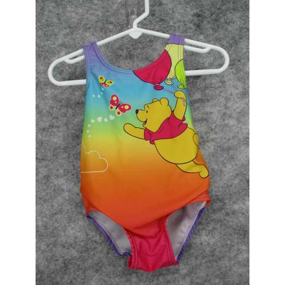 Disney Other - Disney Toddler Swimsuit Baby 24M Pooh Swim Balloons Butterfly